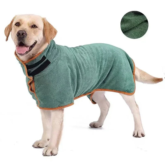 Super Absorbent  Dog Bathrobe